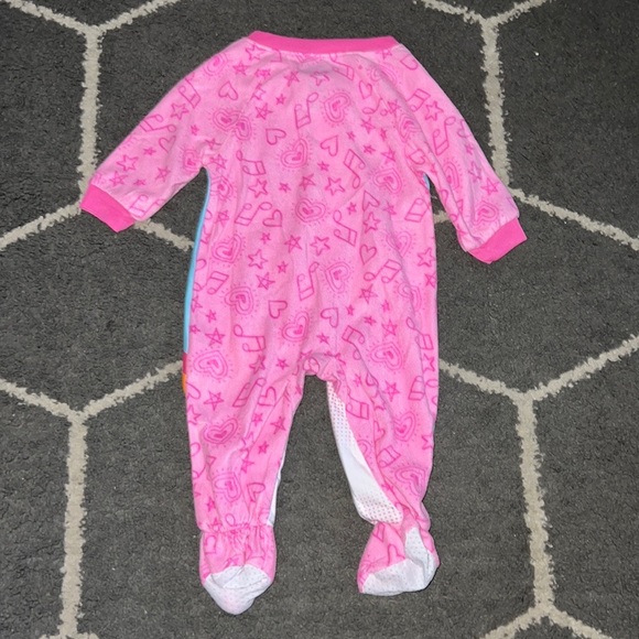 Dreamworks Trolls Girls Pink “Sing It Together” Footie Pajamas Size 12M - Picture 5 of 5